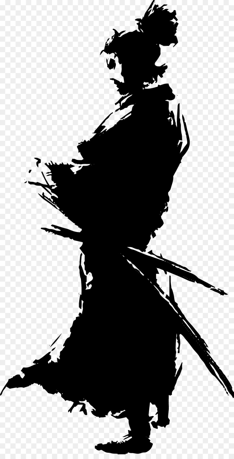 silhouaite samurai